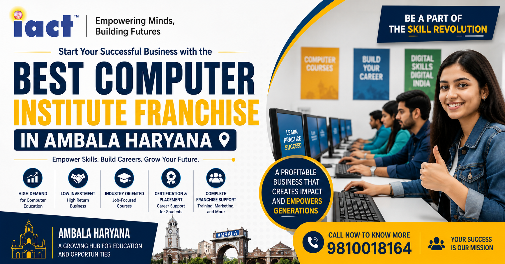 Best Computer Institute Franchise in Ambala Haryana – A Growing Opportunity in Skill Education