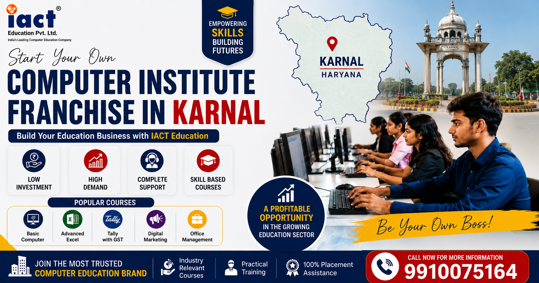 Computer Institute Franchise in Karnal, Haryana – Start Your Own Education Business with IACT Education
