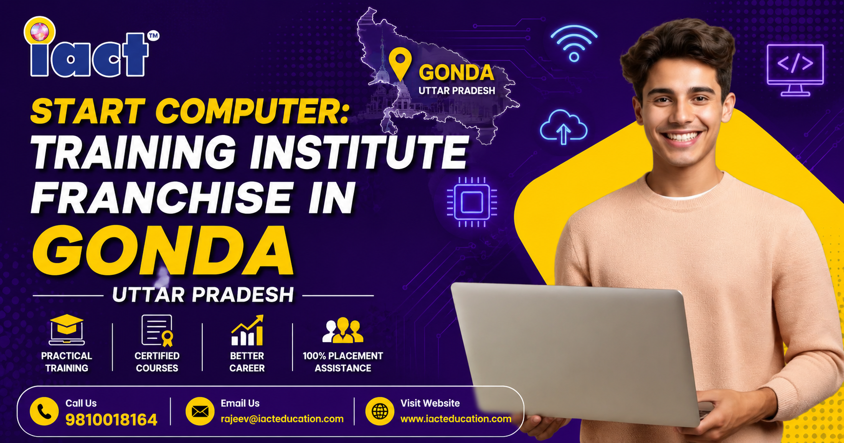 Gonda के युवाओं के लिए बदल रहे हैं अवसर, Computer Education और Skills को मिल रहा नया महत्व: iact education