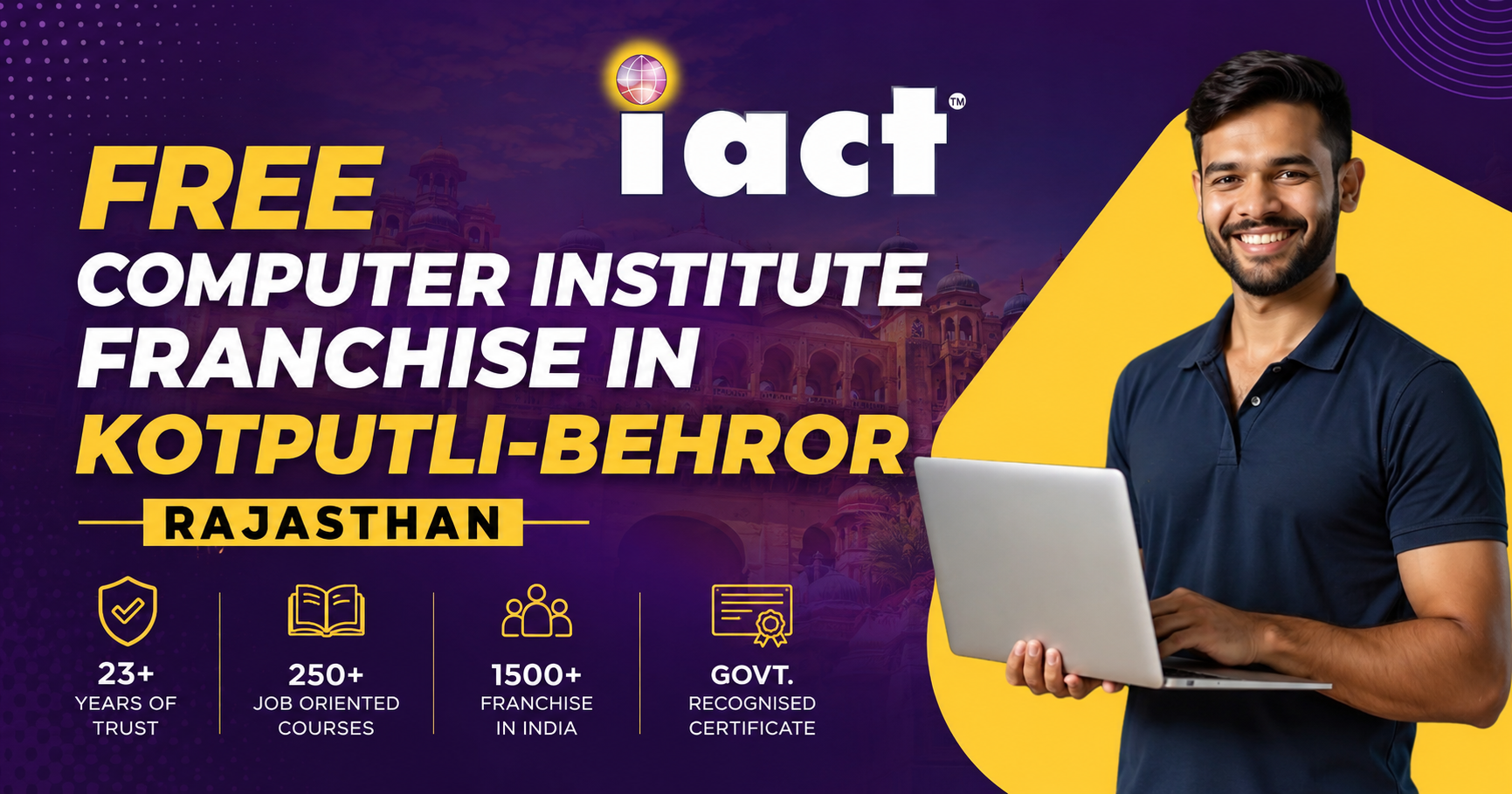 Free Computer Institute Franchise in Kotputli Behror Rajasthan